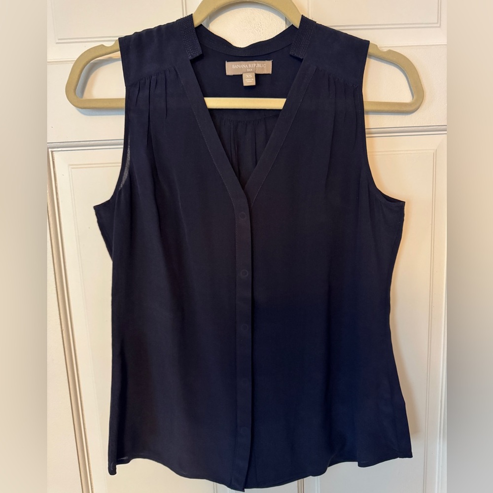 Banana Republic Silk Sleeveless Shirt